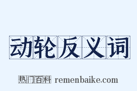 动轮反义词是什么意思的图片